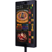 ЦИКЛОП-Слим — дисплей для рулетки в тонком корпусе с видеосчитыванием и симуляцией колеса рулетки.